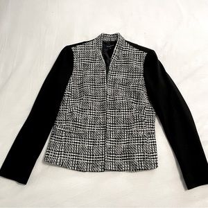 Evan-Picone Black & White Blazer Jacket size 8